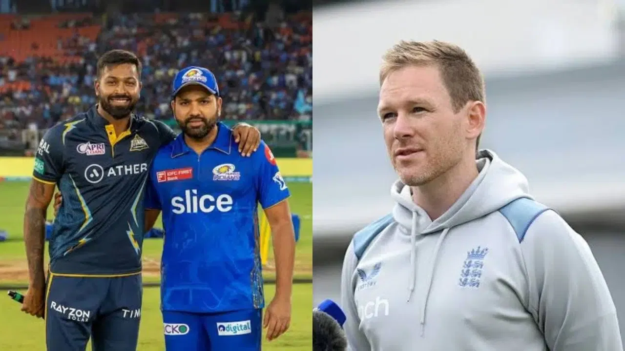 Eoin Morgan, Hardik Pandya, Rohit Sharma