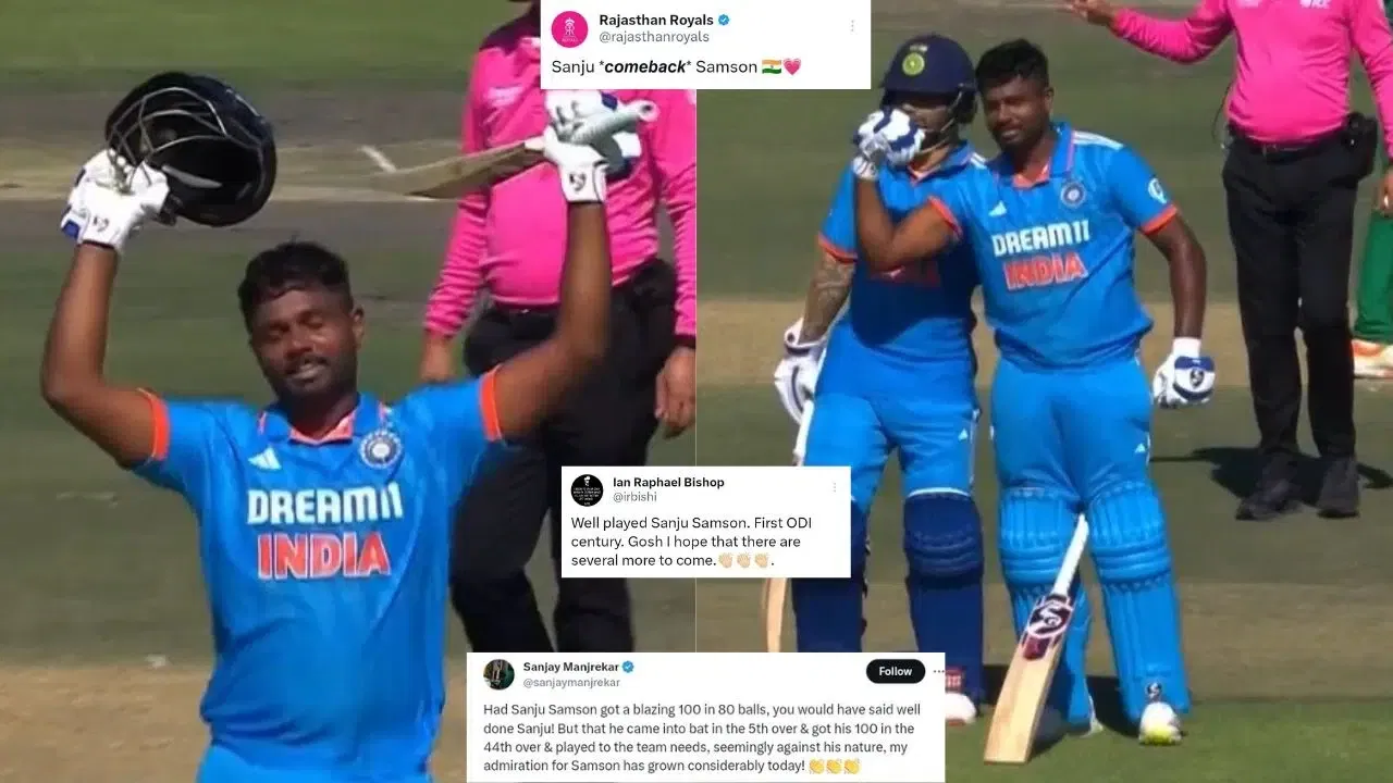 Fans React To Sanju Samson Hundred