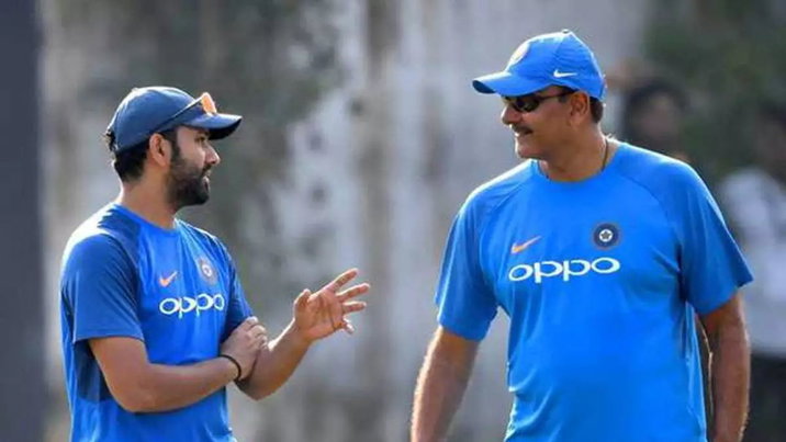 Ravi Shastri and Rohit Sharma