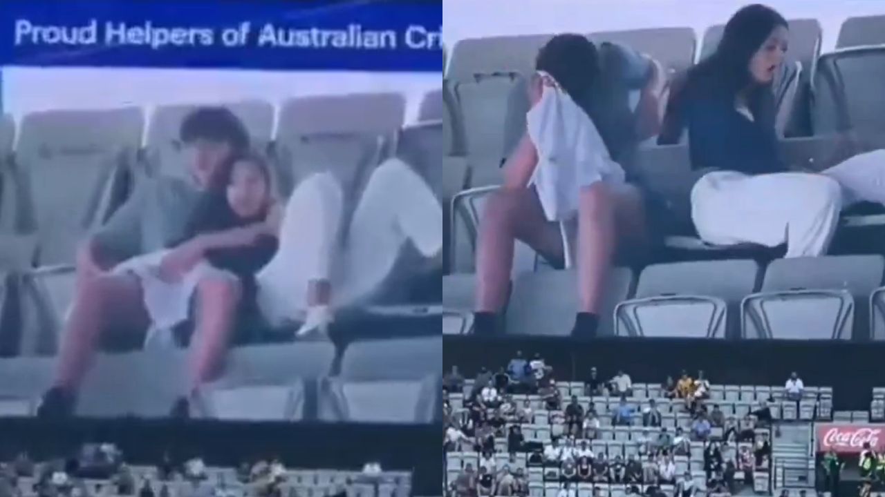 Couple caught on camera at MCG