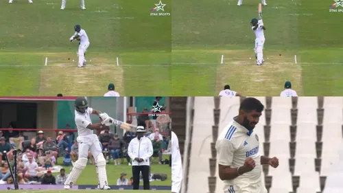 Jasprit Bumrah dismisses Keegan Petersen