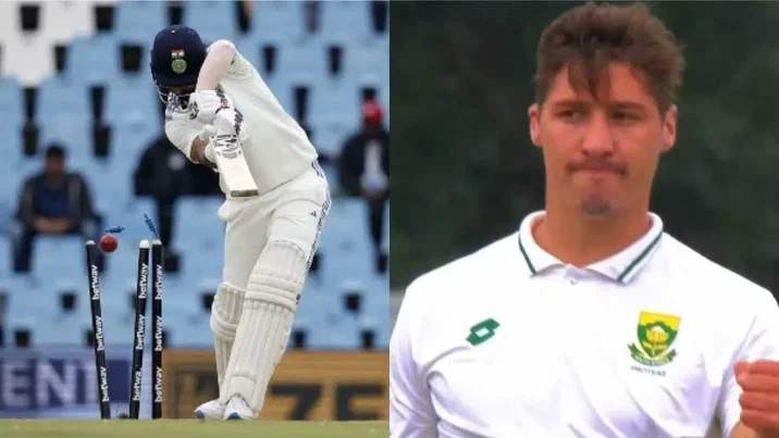 KL Rahul dismissed by Nandre Burger