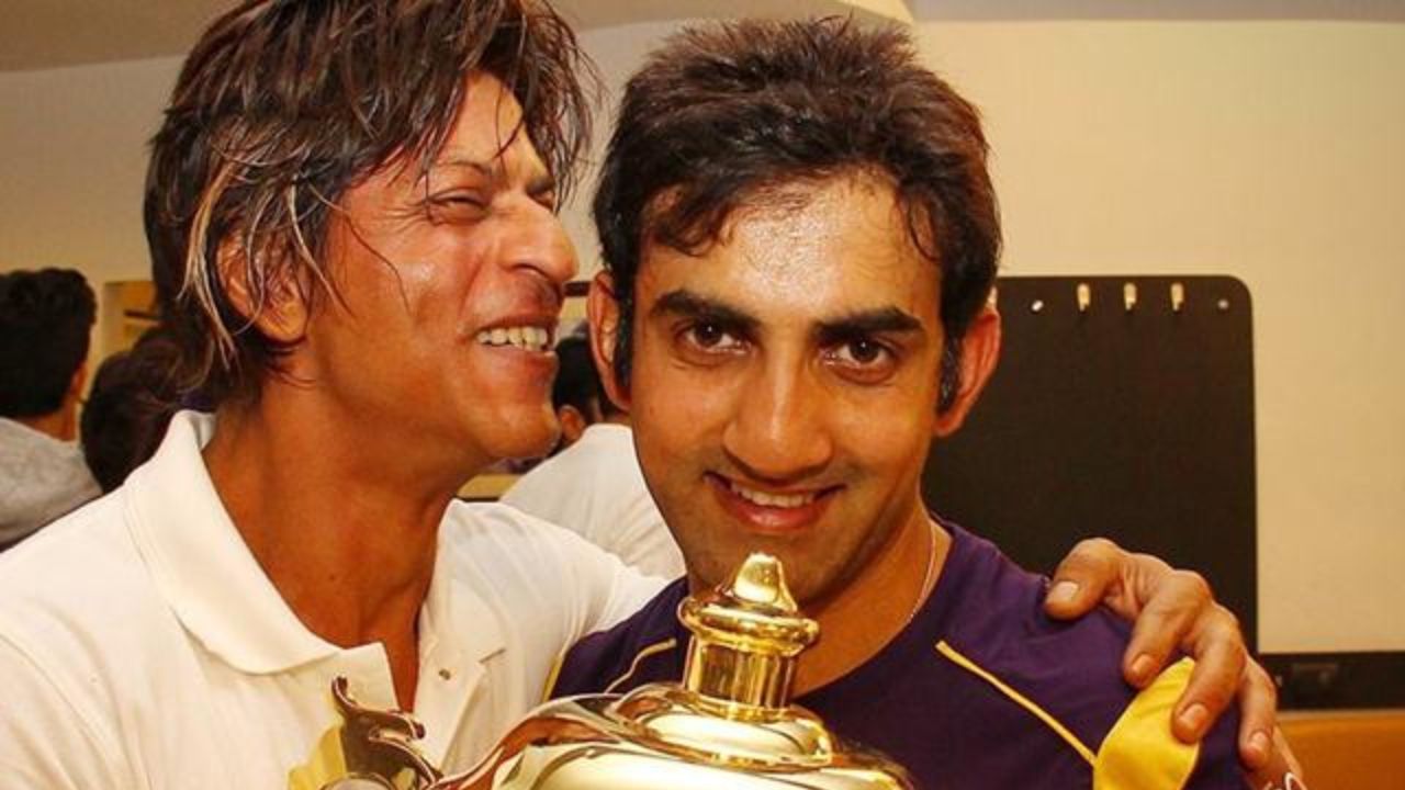 Shah Rukh Khan and Gautam Gambhir