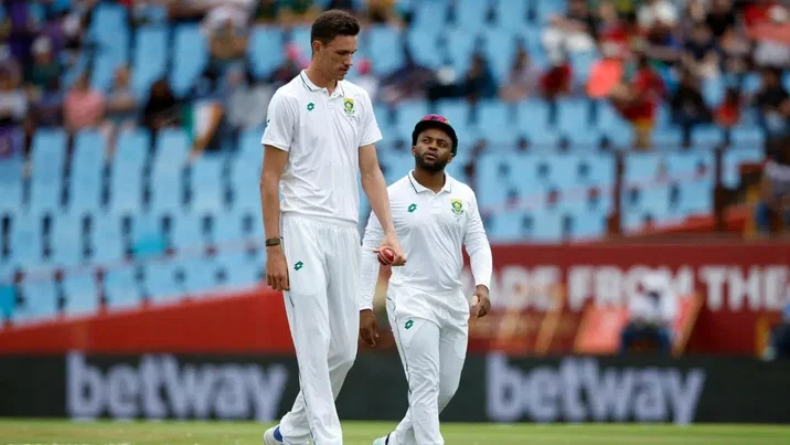 Temba Bavuma with Marco Jansen