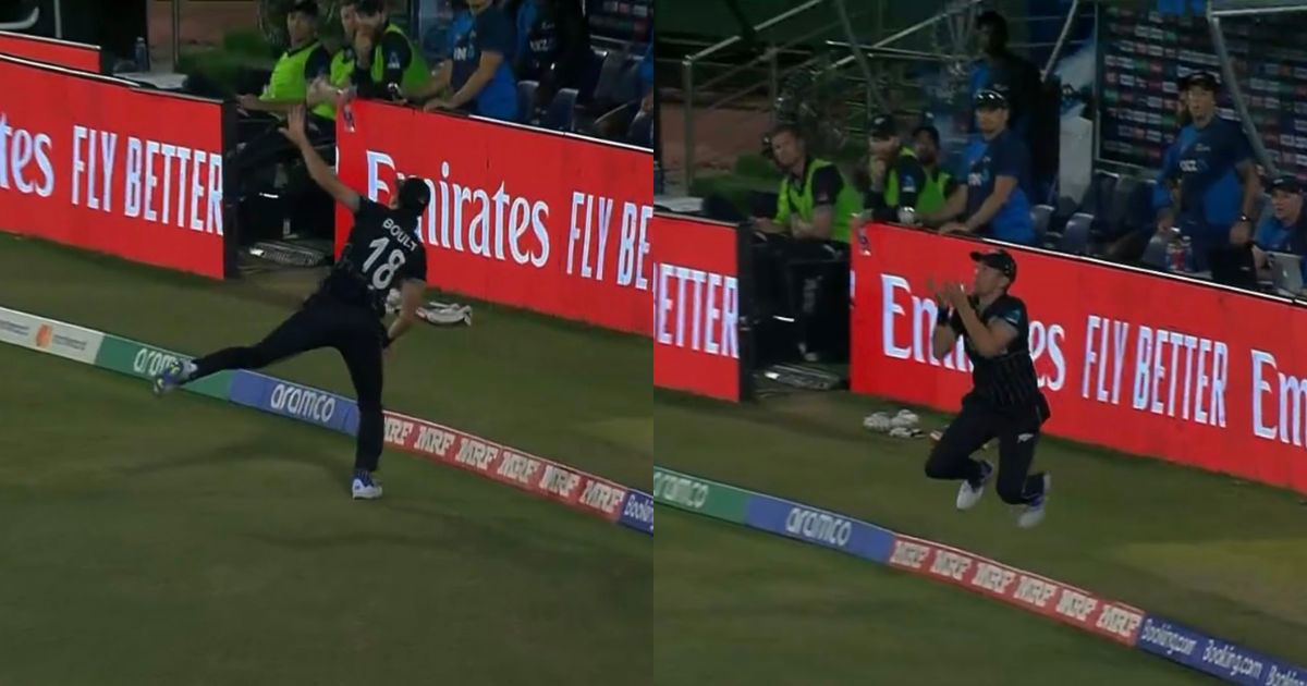 Trent Boult takes a stunning catch in World Cup