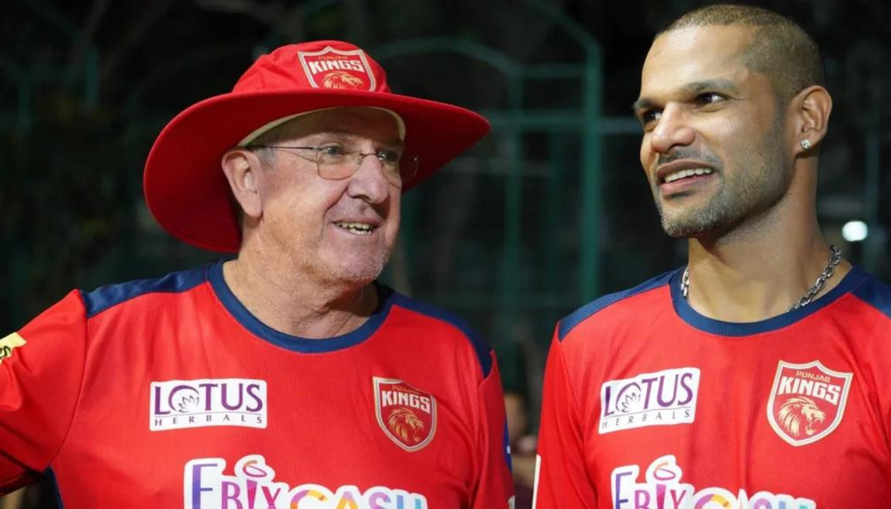 Trevor Bayliss and Shikhar Dhawan