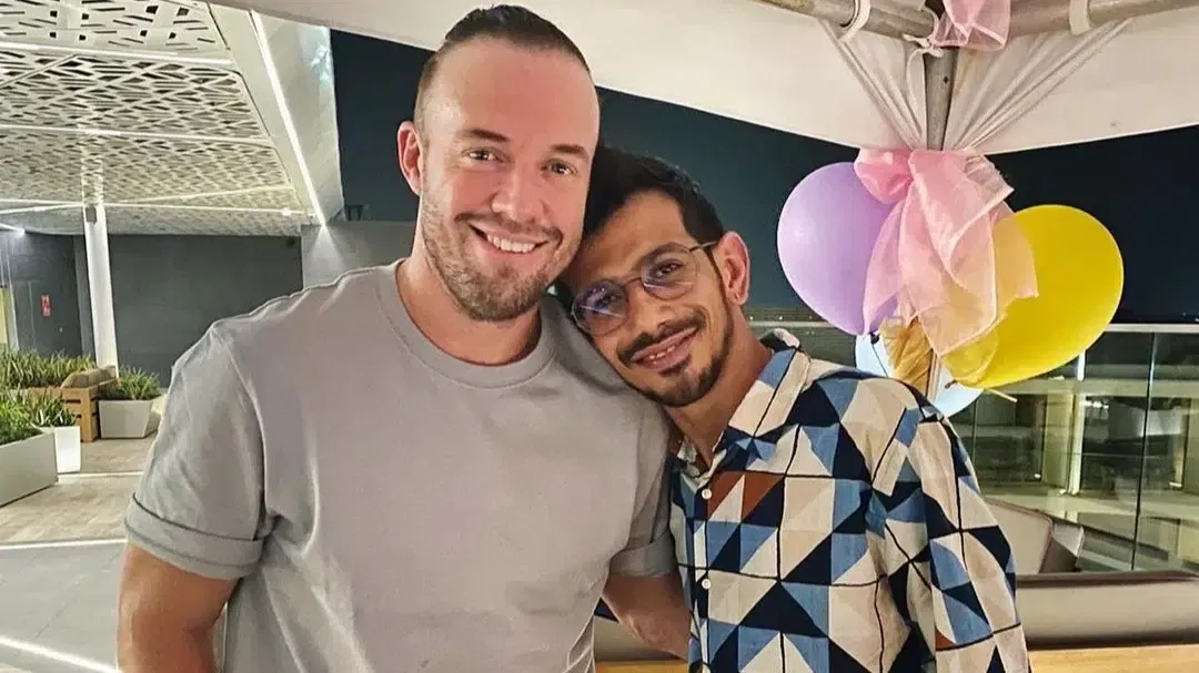 AB de Villiers and Yuzvendra Chahal