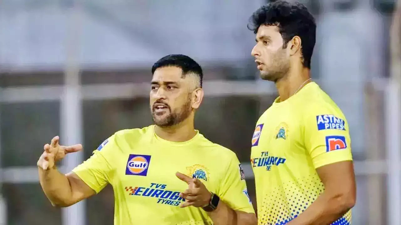 Shivam Dube and MS Dhoni