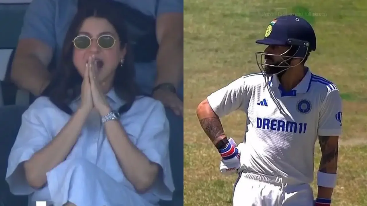 Anushka Sharma reaction to Virat Kohli dismissal