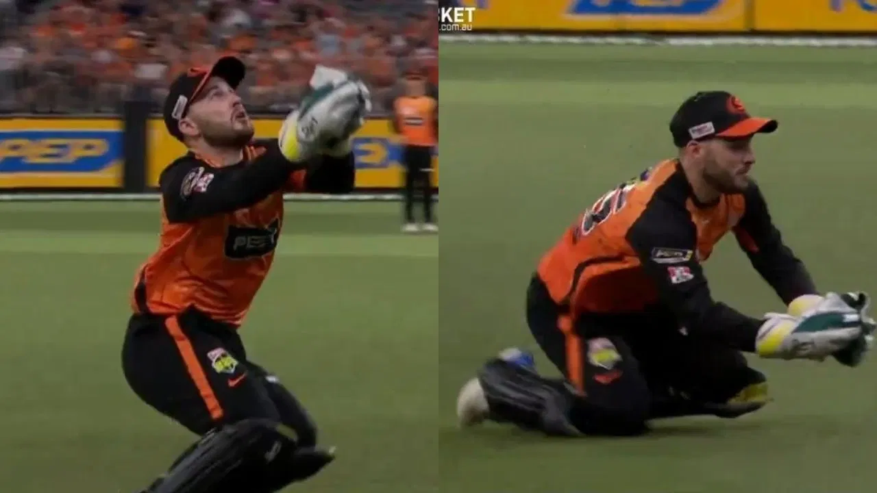 BBL 2023-24 Watch - Josh Inglis Takes An Absolute Screamer To Dismiss Jordan Silk