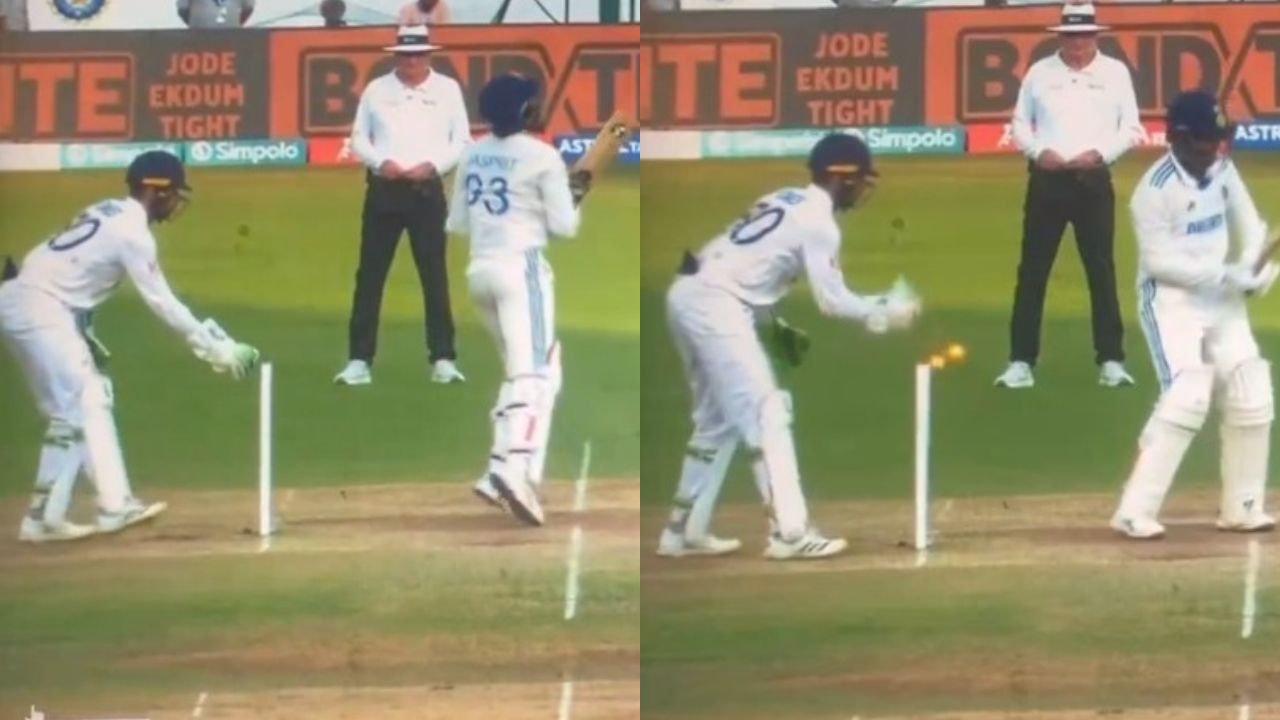 Ben Foakes' stumping against Jasprit Bumrah