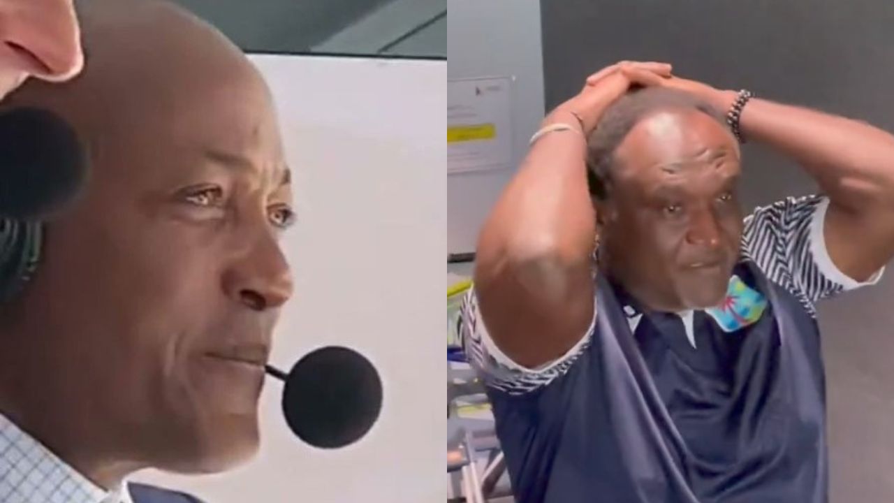 Carl Hooper, Brian Lara in tears