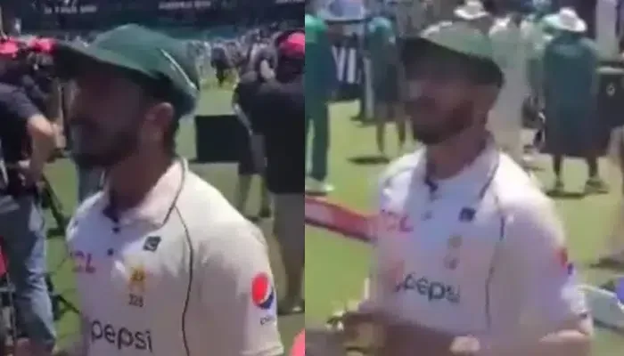 Hasan Ali gets angry at fan at Sydney Stadium