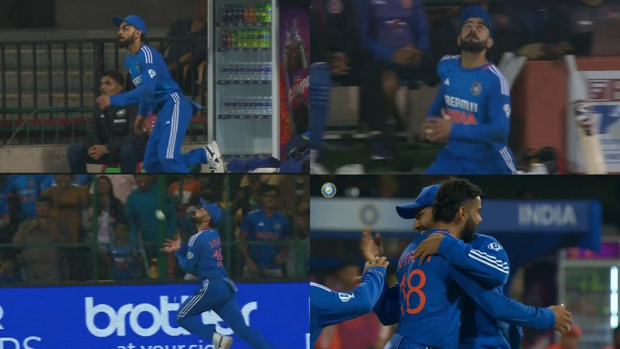 IND vs AFG Watch - Virat Kohli, Rohit Sharma Share Lovely Hug After Former's Excellent Running Catch