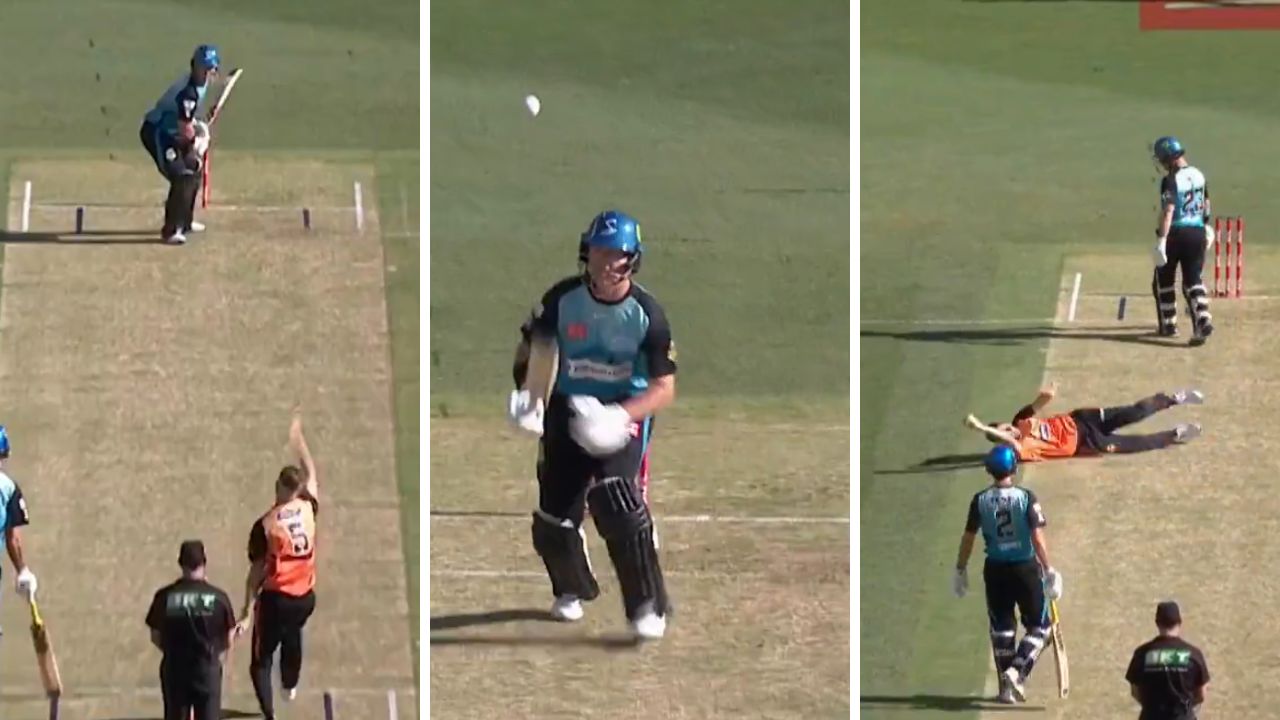 Perth Scorchers Jason Behrendorff gets D Arcy Short