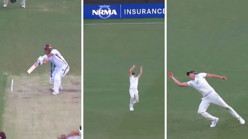 Cameron Green takes a stunning catch at gully