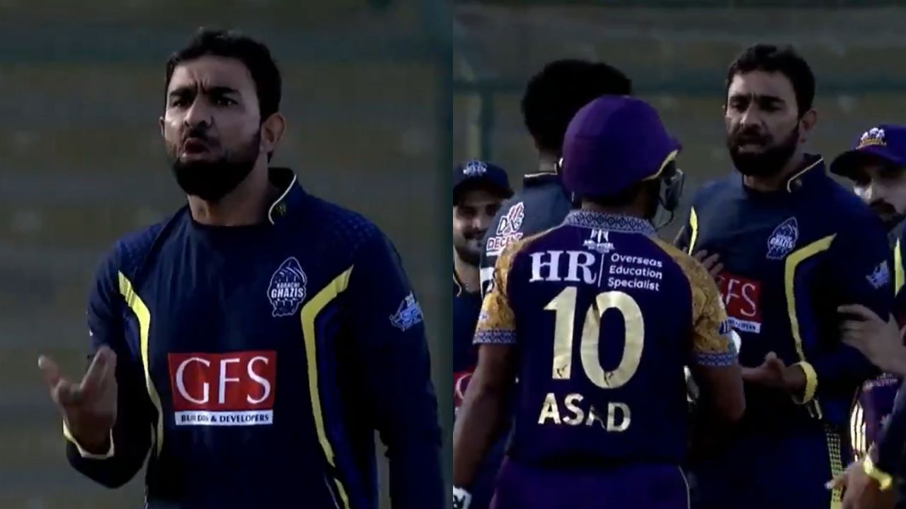 Iftikhar Ahmed involved in a fight with Asad Shafiq