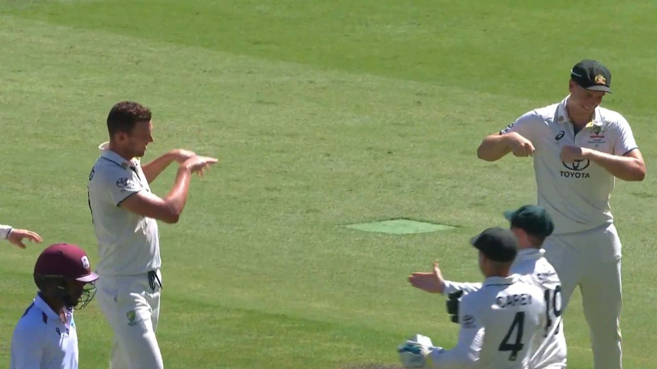 Josh Hazlewood and Cameron Green