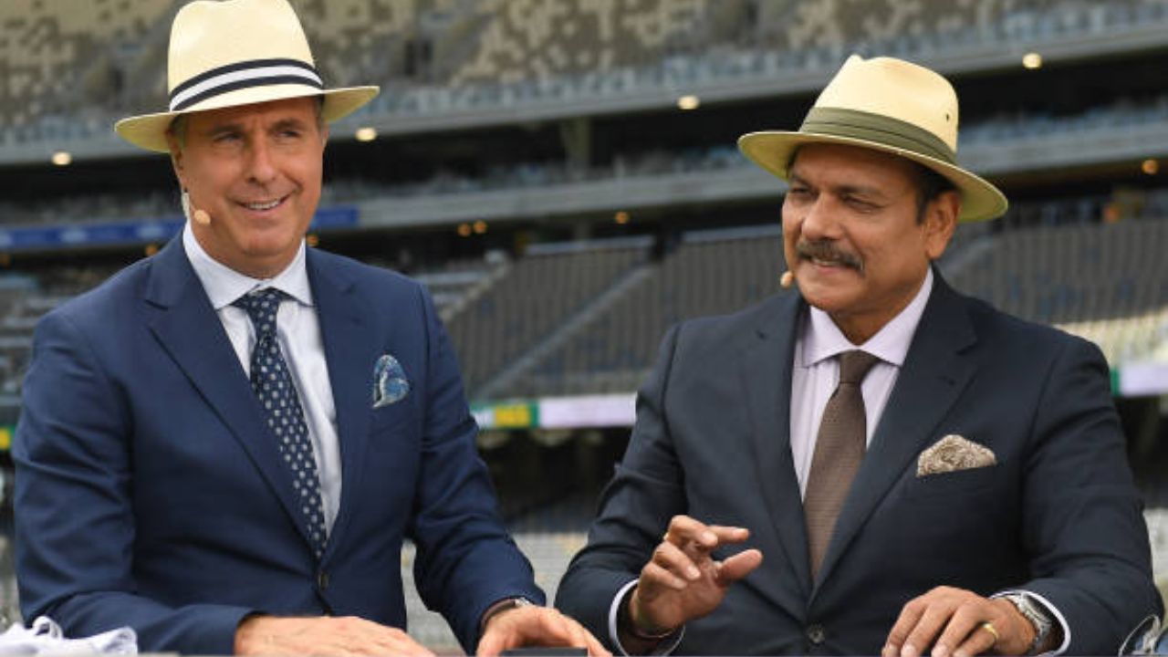 Michael Vaughan and Ravi Shastri