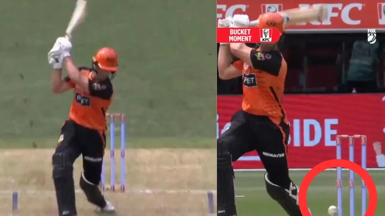 Nick Hobson Gets Lucky As Bails Dont Fall In BBL