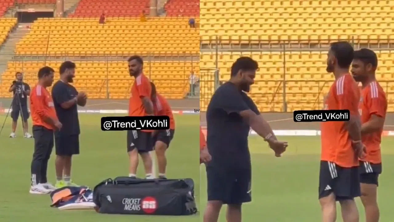 Rishabh Pant reunites with Virat Kohli