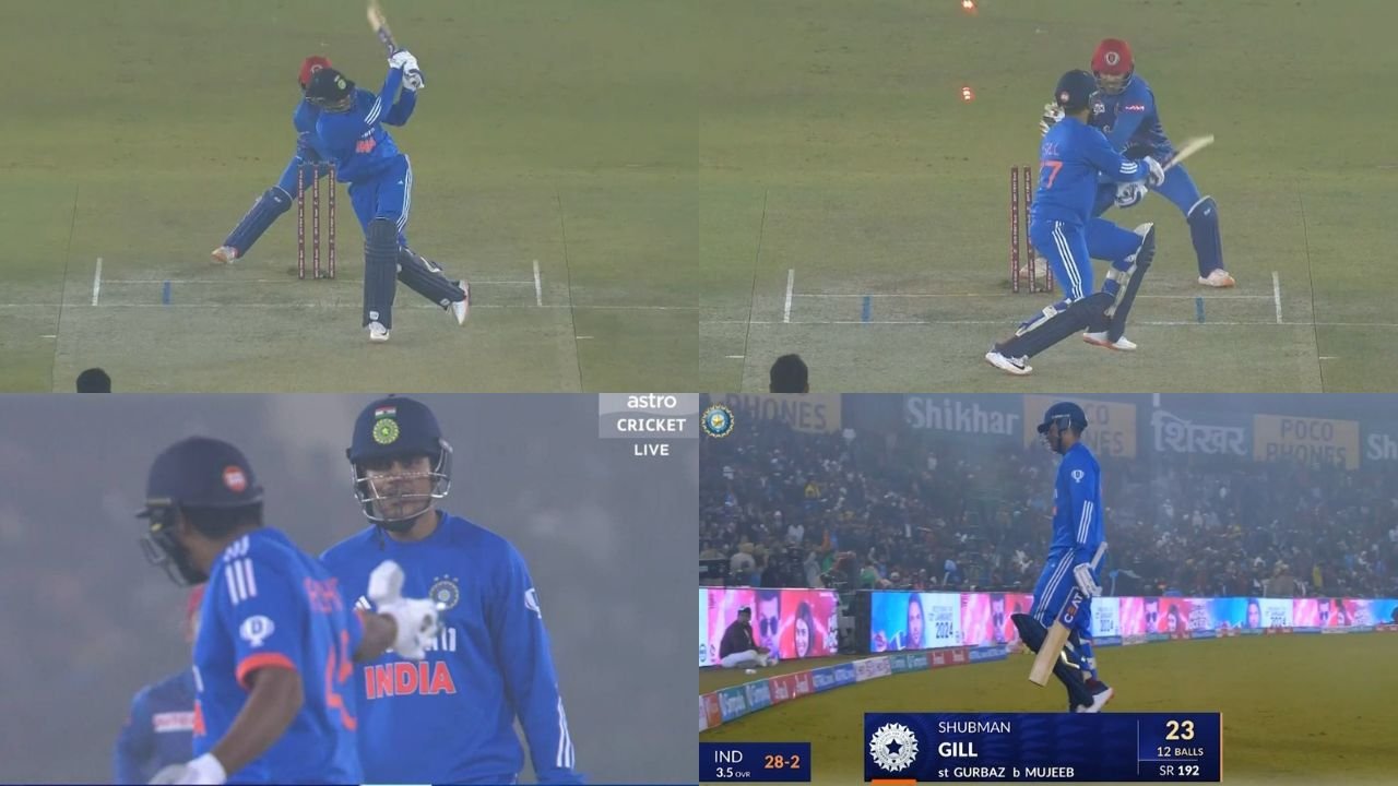Shubman Gill Throws Wicket Afer Running Out Rohit Sharma
