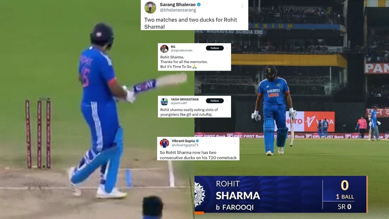 Twitter Reacts As Rohit Sharma Bags Duck
