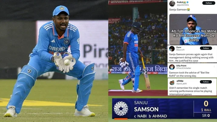 Twitter Reacts As Sanju Samson Bags A Duck