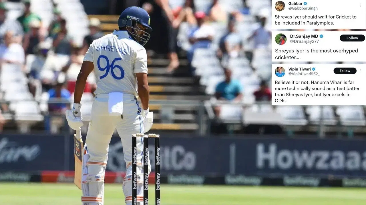 Twitter slams Shreyas Iyer