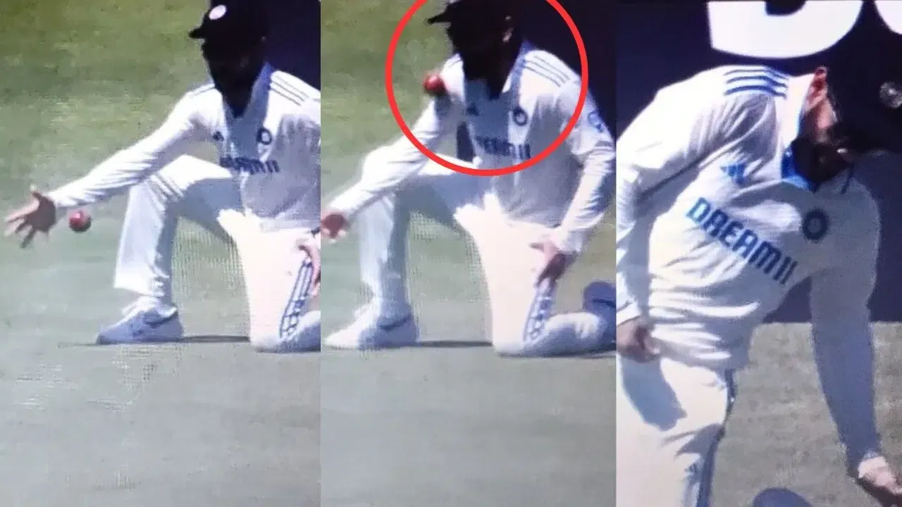 Virat Kohli hit on the face