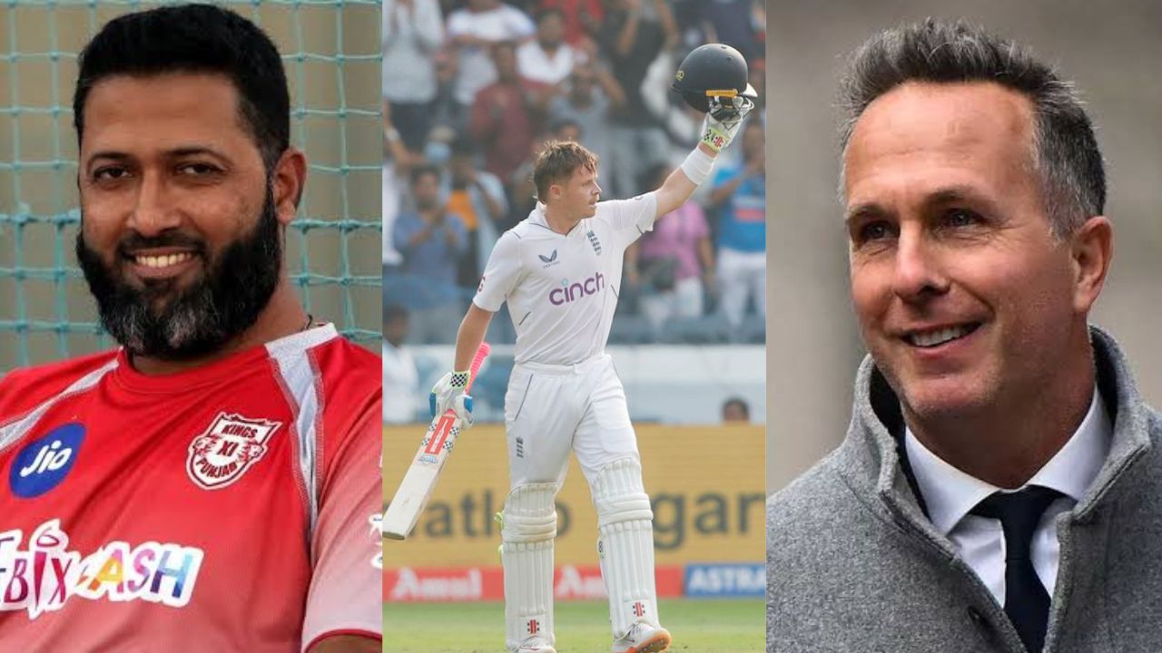 Wasim Jaffer, Michael Vaughan, Ollie Pope