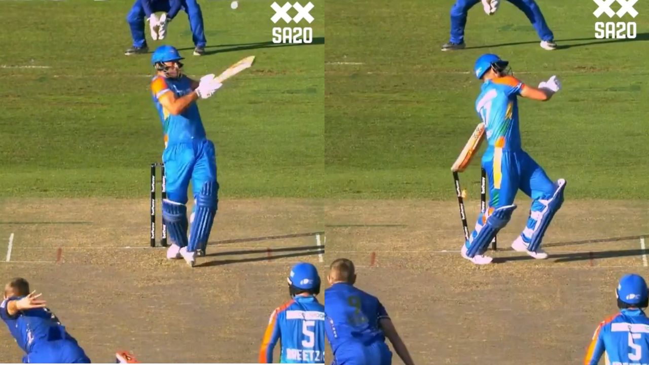 Watch Marcus Stoinis dismissed hit-wicket in bizarre fashion in SA20