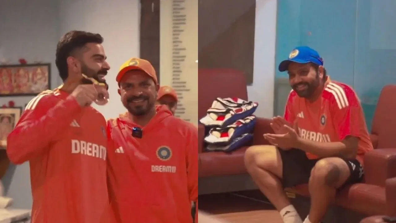 Watch: Rohit Sharma Delighted As Virat Kohli Bags Fielder Of The Series Medal