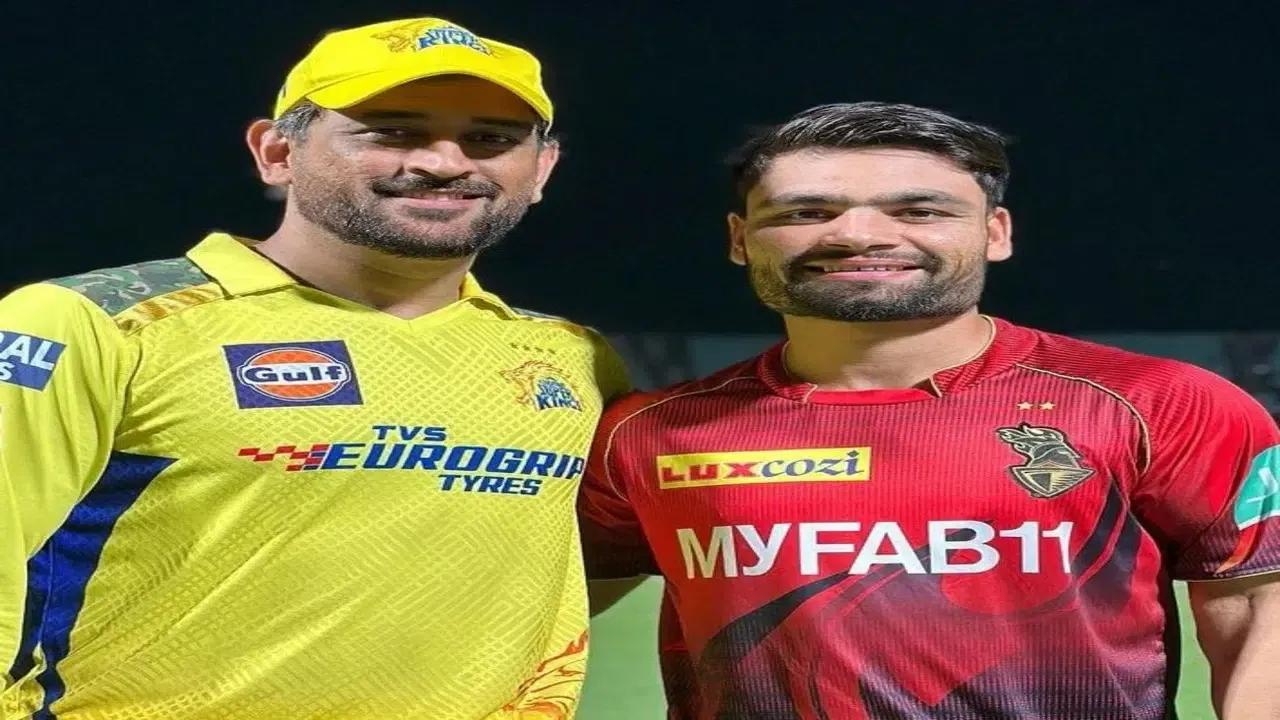 MS Dhoni and Rinku Singh