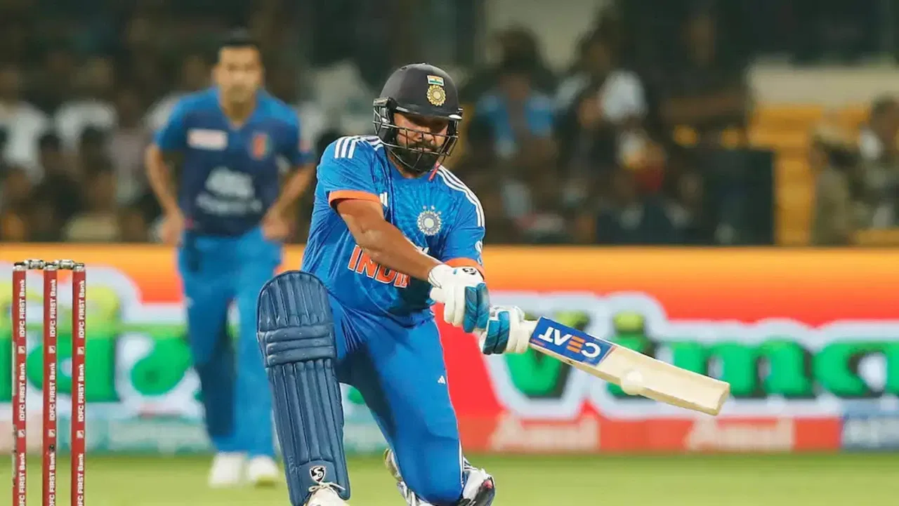 Rohit Sharma scored 121* in the third T20I