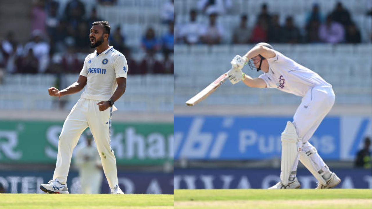 Akash Deep bowls out Zak Crawley