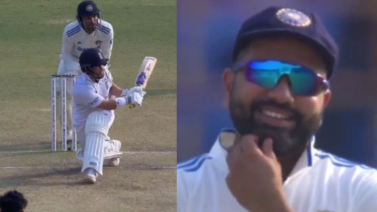 Ben Duckett plays outrageous shot, Rohit Sharma's reaction goes viral