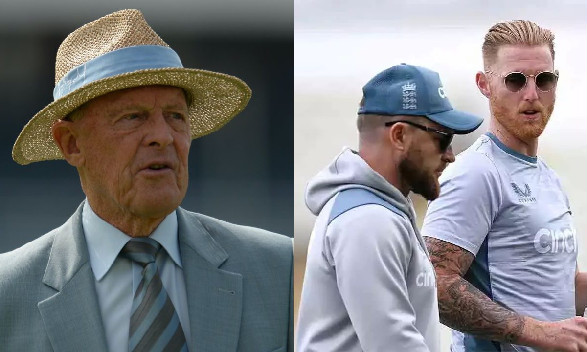 Ben Stokes, Brendon McCullum and Geoffrey Boycott