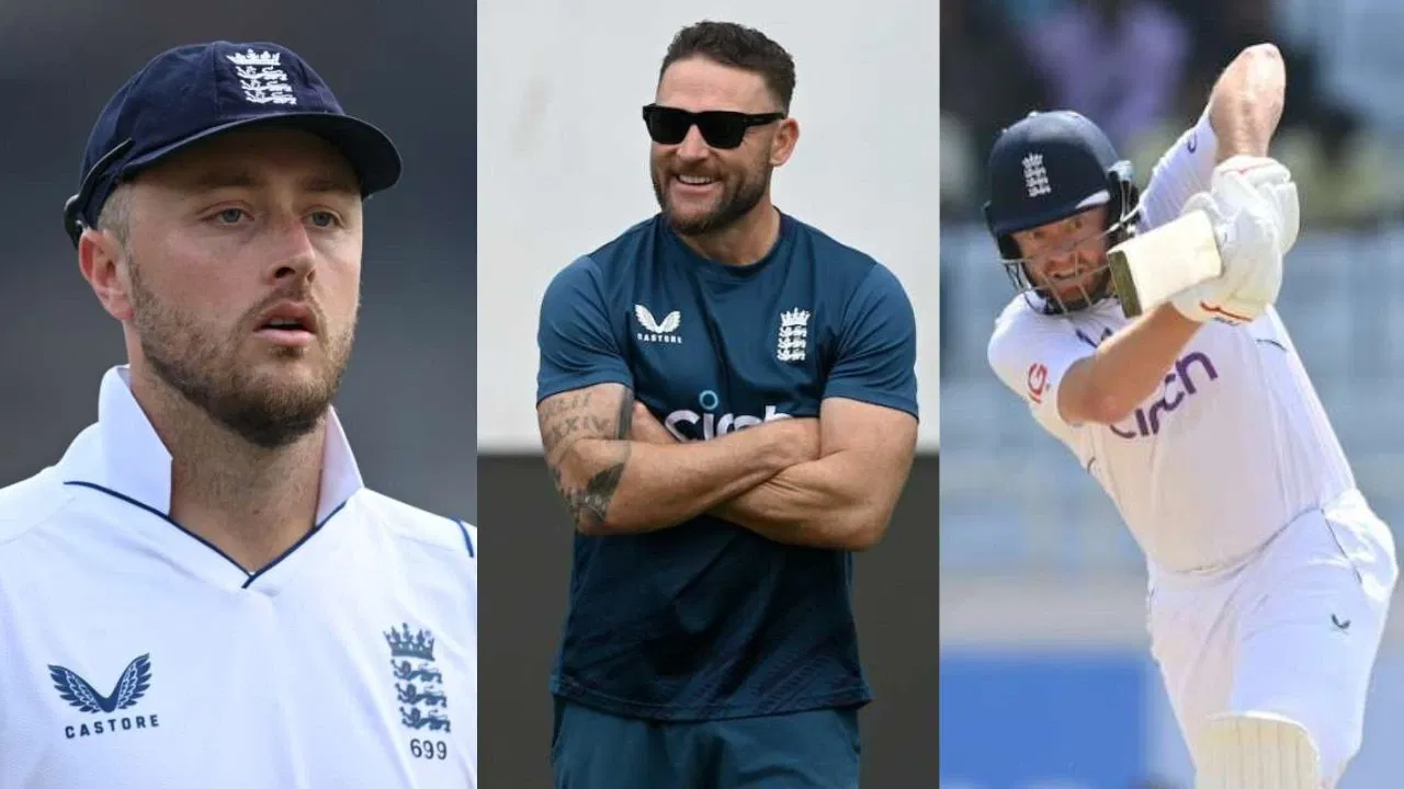 Brendon McCullum, Jonny Bairstow, Ollie Robinson