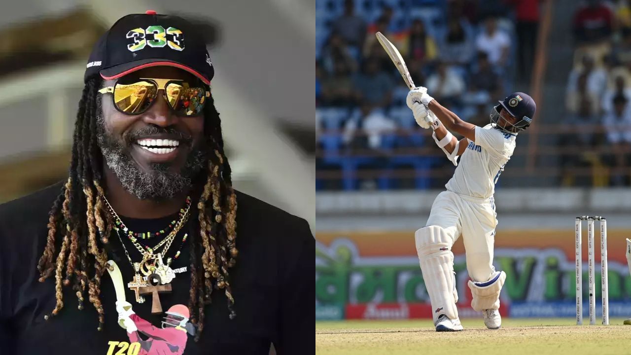 Chris Gayle and Yashasvi Jaiswal