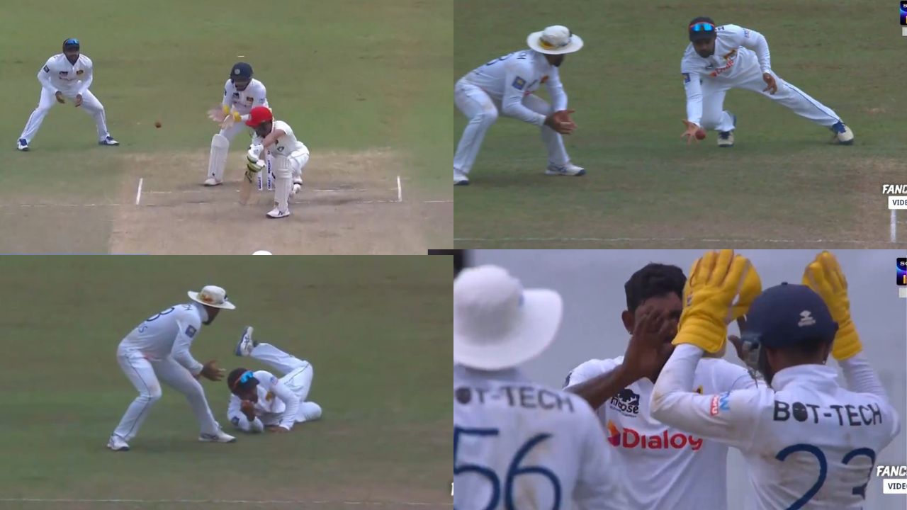 Watch: Dhananjaya de Silva shows brilliant reflexes, takes stunning one-handed diving catch in slip cordon