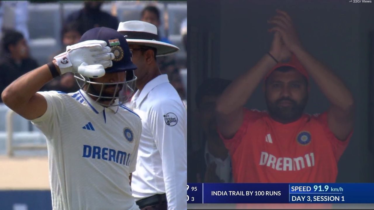 Dhruv Jurel's salute celebration and Rohit Sharma