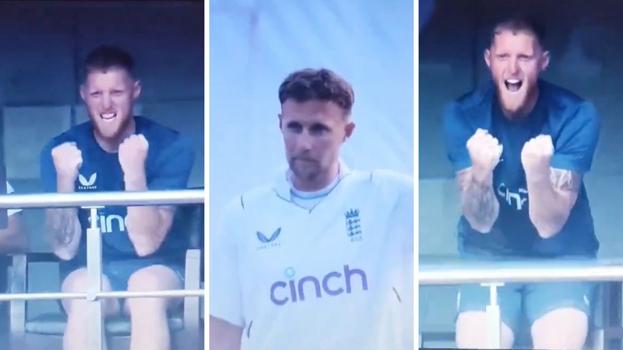 Ben Stokes pumped up with Joe Root's ton