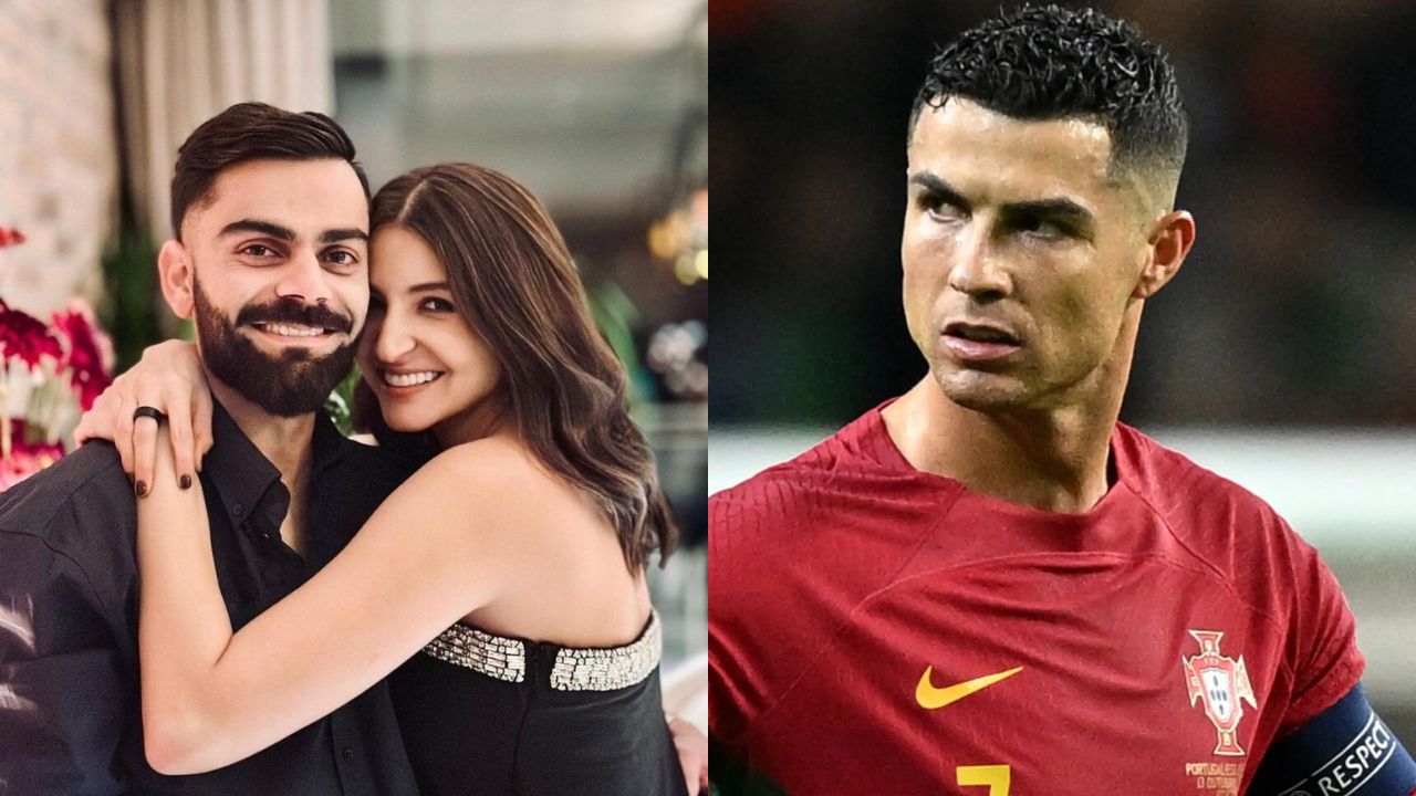 Virat Kohli, Anushka Sharma and Cristiano Ronaldo