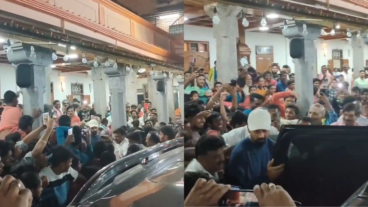 KL Rahul mobbed by fans