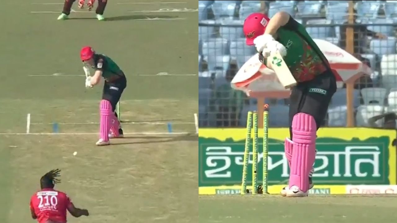 Watch: Kyle Mayers outfoxes Harry Tector with an unplayable inswinging delivery in BPL 2024