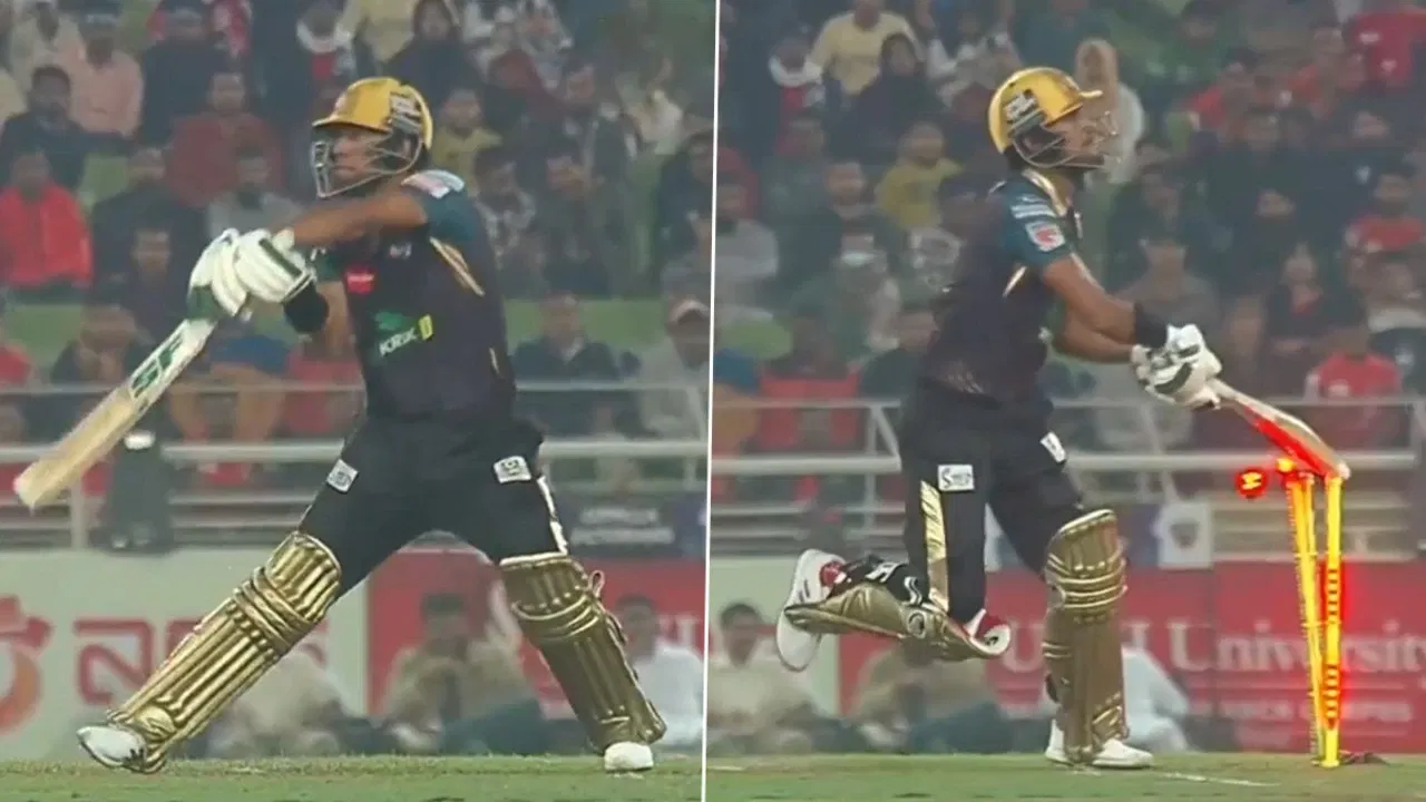 Mohammad Naim got hit-wicket in BPL