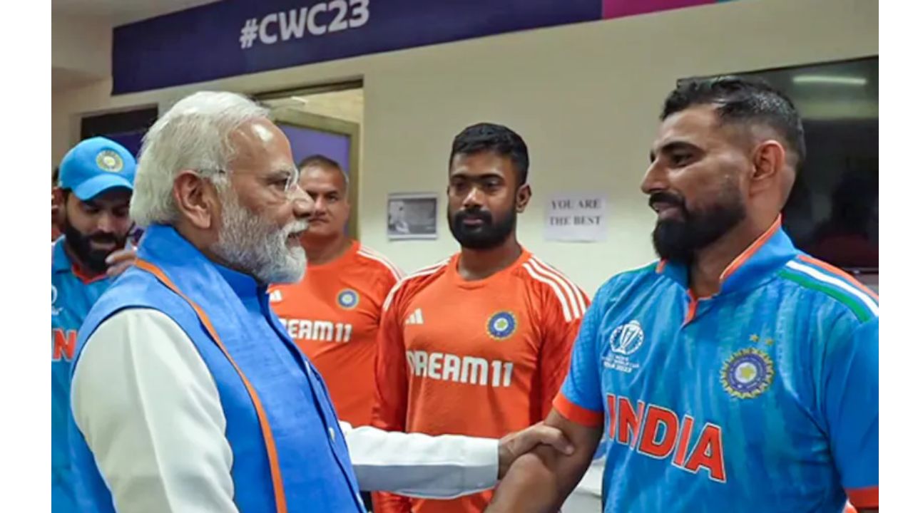 Narendra Modi and Mohammed Shami