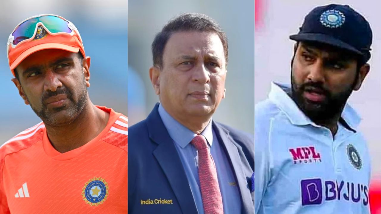 Ravichandran Ashwin Sunil Gavaskar Rohit Sharma