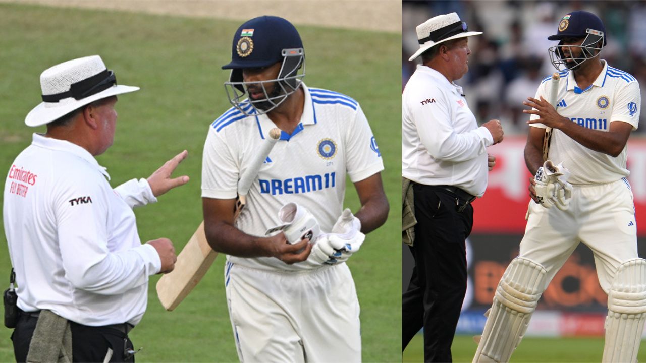 Ravichandran Ashwin, Umpire engaged in banter